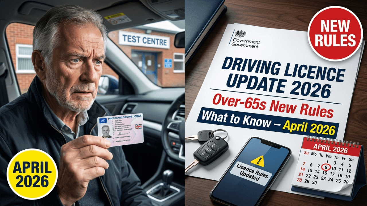New UK Driving Licence Rules for Over‑65s Start April 2026 – What to Know