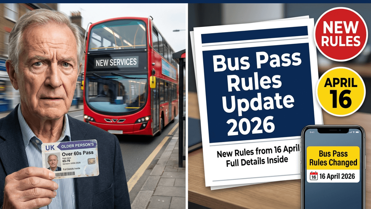 UK Bus Pass Rules Change from 16 April 2026 – Full Details